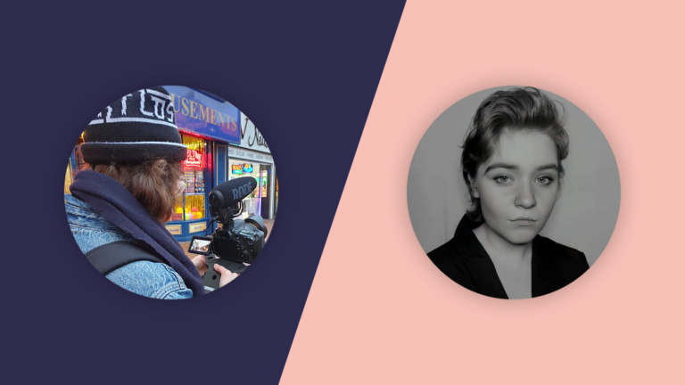 Two photos: one of Caroline Smith and one of Sandy Grierson are arranged side by side.