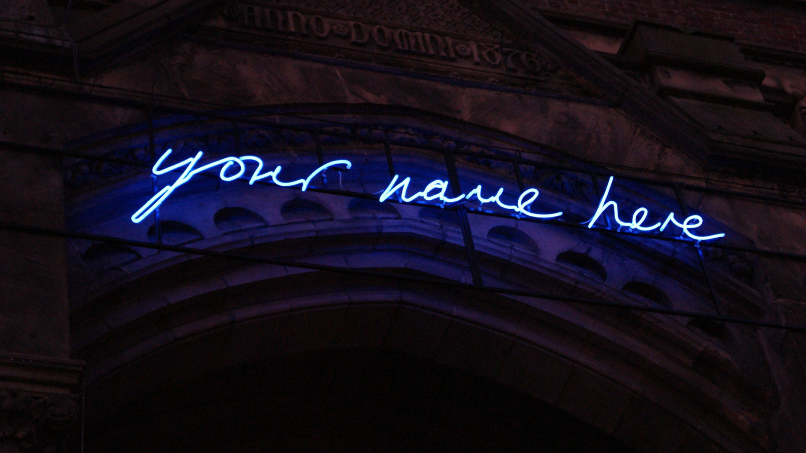 Your name in shop neon lights