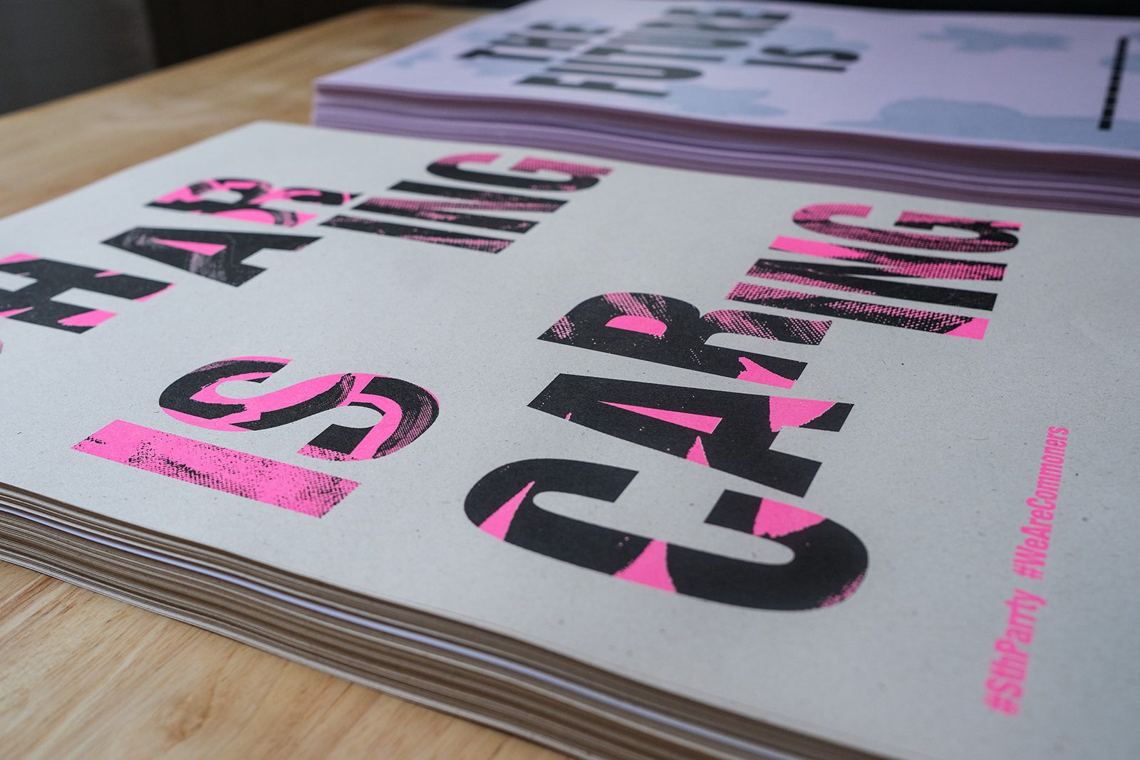 PARRTY Issue two, risograph poster