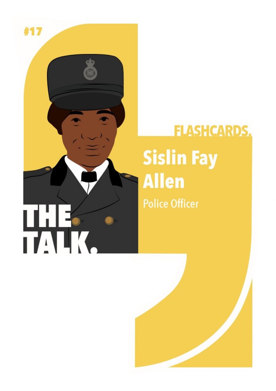 An Illustration of Police Officer Sislin Fay Allen